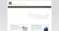 Desktop Screenshot of beck-liner.dk
