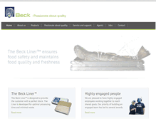 Tablet Screenshot of beck-liner.dk